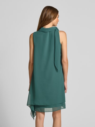 Vera Mont Mini-cocktailjurk met opstaande kraag en strik Smaragdgroen - 5