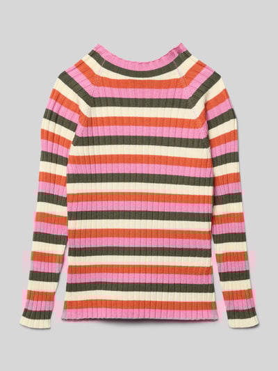 Blue Seven Regular fit shirt met lange mouwen van viscosemix Ecru - 1