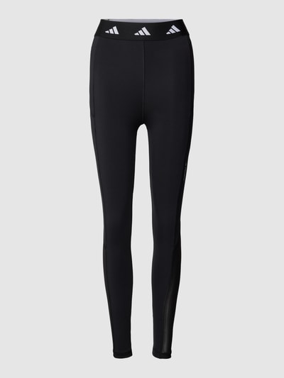 Adidas Training Tight Fit Sportleggings mit elastischem Label-Bund Modell 'STASH' Black 1