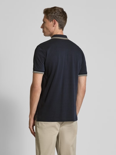 Christian Berg Men Poloshirt mit Label-Stitching Marine 5