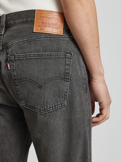 Levi's® Regular Fit Hose im 5-Pocket-Design Modell '501' Dunkelgrau 3