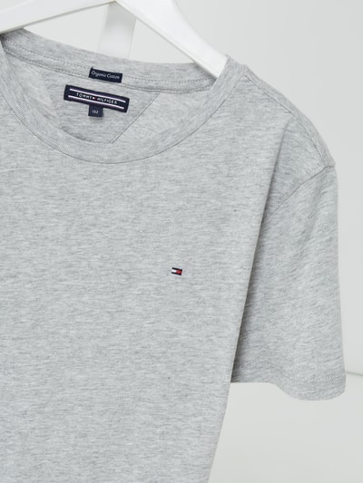 Tommy Hilfiger Teens T-shirt van biologisch katoen Middengrijs gemêleerd - 2