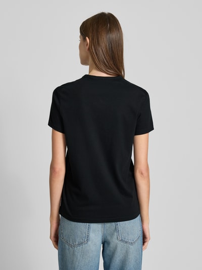 Mustang T-shirt z okrągłym dekoltem model ‘Ada’ Czarny 5