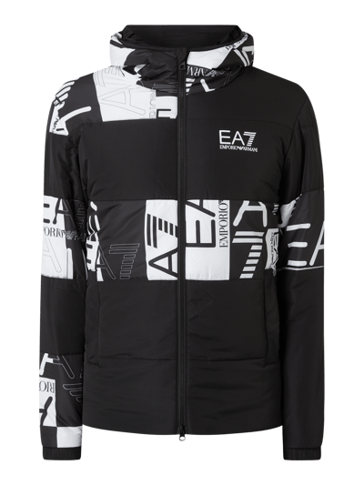 EA7 Emporio Armani Steppjacke mit Kapuze  Black 2