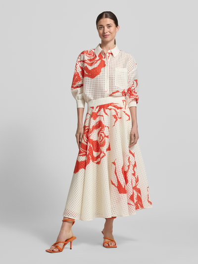 Essentiel Antwerp Bluzka koszulowa o kroju oversized z kołnierzykiem koszulowym model 'JORANGE' Biały 1