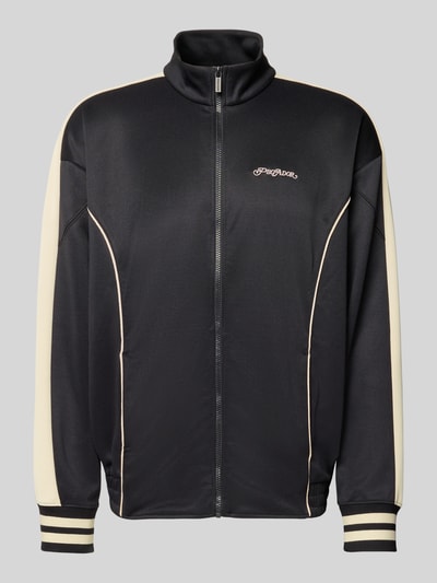 Pegador Oversized Sweatjacke mit Logo-Stitching Modell 'Weldon' Black 2