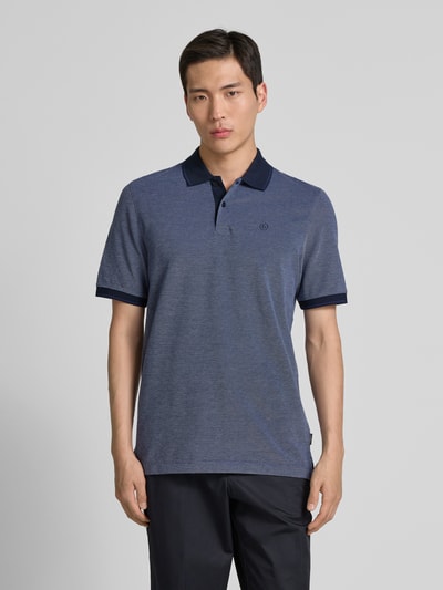 bugatti Poloshirt mit Label-Stitching Marine 4