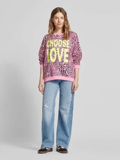 miss goodlife Sweatshirt mit Statement-Print Pink 1