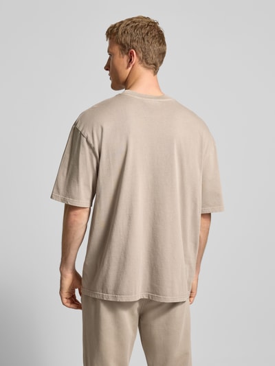 PEGADOR Oversized T-Shirt mit Label-Stitching Graphit 5