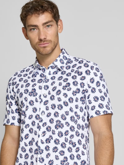 BOSS Slim Fit Freizeithemd mit Kentkragen Modell 'ROAN' Marine 3