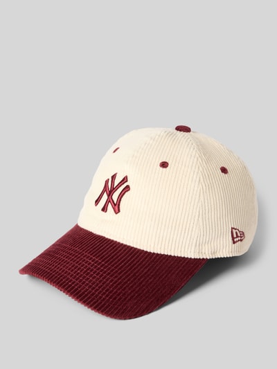 New Era Baseballpet met labelstitching Bordeaux - 1
