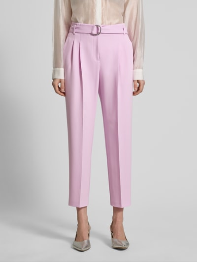 BOSS Regular Fit Schmale Hose mit Gürtel Modell 'TAPIAH' Pink 4