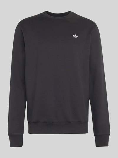adidas Originals Bluza o kroju regular fit z mieszanki bawełny z wyhaftowanym logo Czarny 2