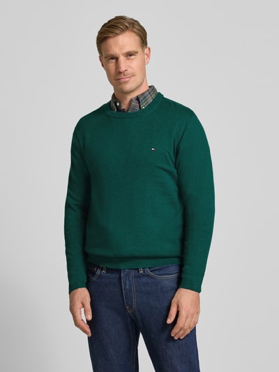 Tommy Hilfiger Regular Fit Strickpullover aus Baumwoll-Kaschmir-Mix Bottle 4