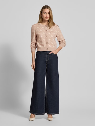 GUESS Kardigan rozpinany z listwą guzikową Model 'SARAH' Beżowy 1