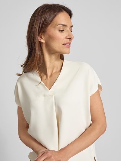 Christian Berg Woman Selection Blusenshirt mit V-Ausschnitt Offwhite 3