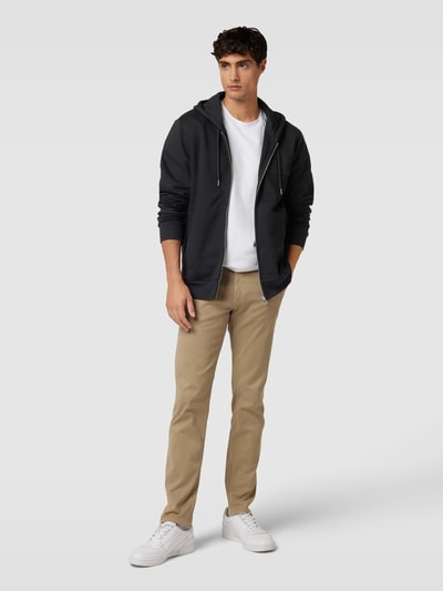 Gant Sweatjacke mit Label-Stitching Black 1