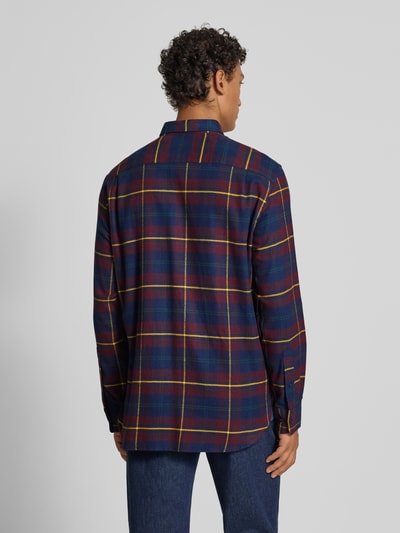 Christian Berg Men Regular fit vrijetijdsoverhemd met button-downkraag Bordeaux - 5