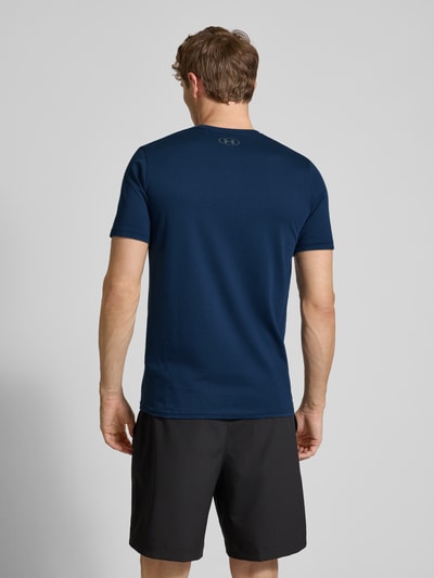 Under Armour T-shirt z nadrukiem z logo Granatowy 5