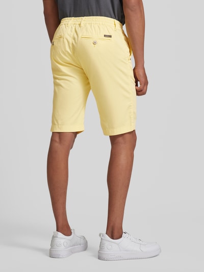 Pierre Cardin Bermudas in unifarbenem Design Hellgelb 5