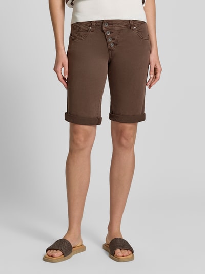 Buena Vista Bermudas mit Knopfleiste Modell 'Malibu' Schoko 4