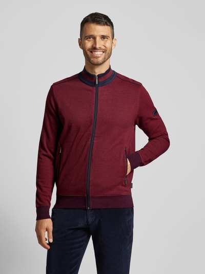 bugatti Sweatjacke mit Stehkragen Rot 4