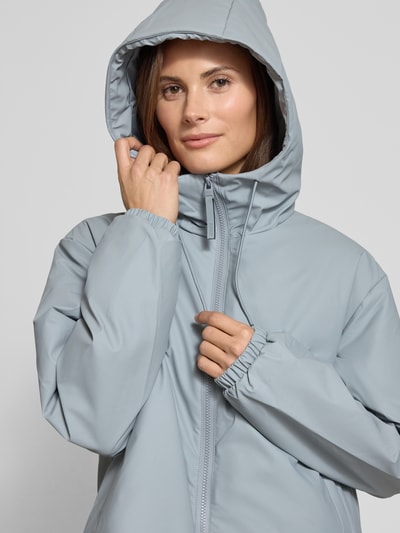 RAINS Jack met capuchon, model 'Lohja' Lichtblauw - 3