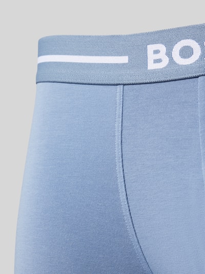 BOSS Boxershort met elastische band met logo in een set van 3 stuks Marineblauw - 2