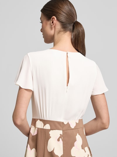 s.Oliver BLACK LABEL Ausgestelltes Kleid aus Baumwoll-Mix Mittelbraun 3