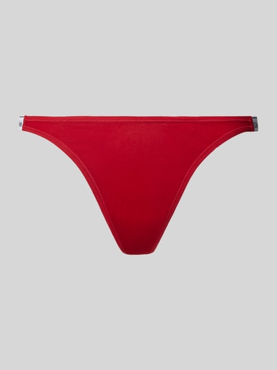 Calvin Klein Underwear Stringi z detalem z logo Czerwony 1