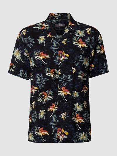 Jake*s Koszula biznesowa o kroju slim fit ze wzorem na całej powierzchni Granatowy 2