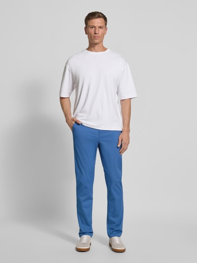Tommy Hilfiger Straight fit chino van katoenmix Blauw - 1