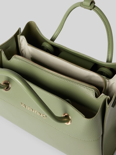 VALENTINO BAGS Handtasche mit Label-Detail in metallic Mint 4