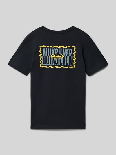 Quiksilver T-Shirt mit Label-Print Modell 'GOTAM FOAM' Black 3