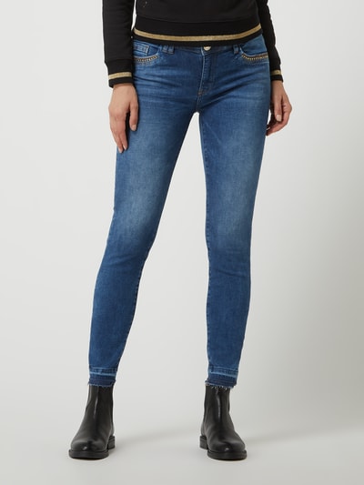 MOS MOSH Slim fit jeans met stretch Blauw gemêleerd - 4