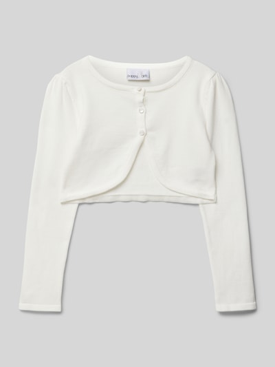 Happy Girls Bolero mit kurzer Knopfleiste Offwhite 1