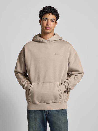 PEGADOR Oversized Hoodie mit Logo und Känguru-Tasche Graphit 4