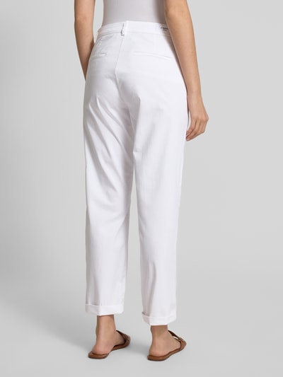 Cambio Slim fit broek met verkort model, model 'STELLA' Wit - 5