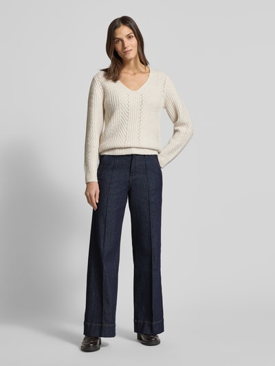 s.Oliver RED LABEL Wide leg jeans van katoenmix Jeansblauw - 1