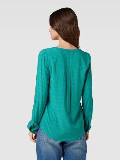 Montego Bluse mit Allover-Muster Aqua 5