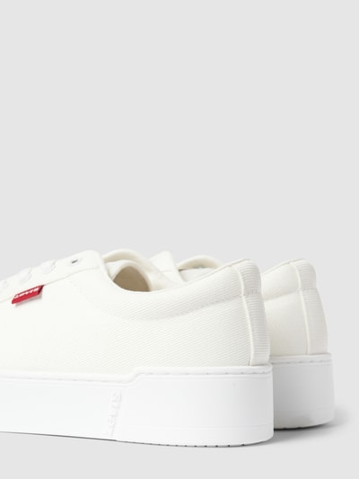 Levi’s® Acc. Plateausneakers met labeldetails, model 'TIJUANA' Wit - 3