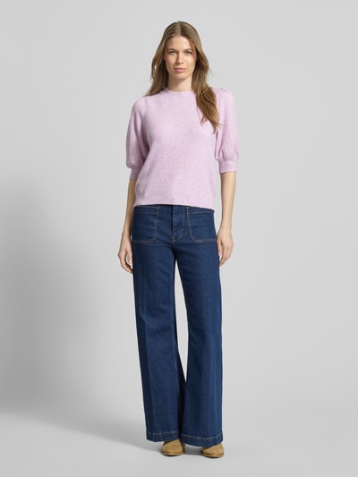 VERO MODA Regular fit gebreide pullover met crew neck model 'DOFFY' Lavendel - 1