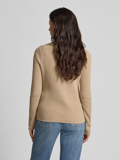 Christian Berg Woman Kardigan z dzianiny z fakturowanym wzorem Piaskowy melanż 5