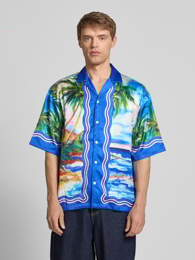 Review X MATW Vrijetijdsoverhemd met knoopsluiting Blauw - 4