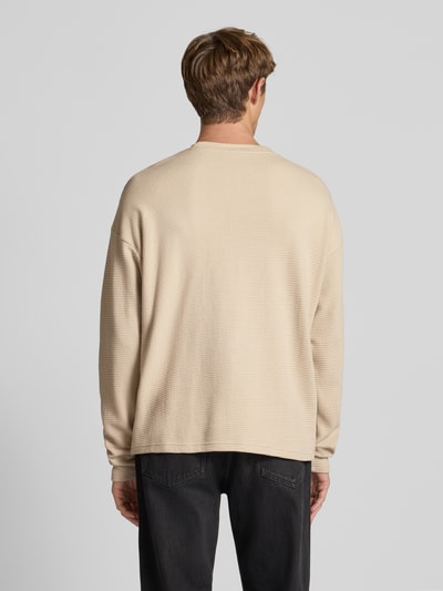 Pegador Oversized Sweatshirt mit Strukturmuster Ecru 5
