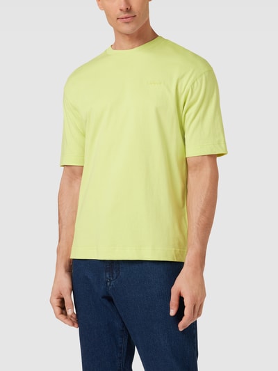 Gant Regular Fit T-Shirt mit Logo-Stitching Neon Gruen 4