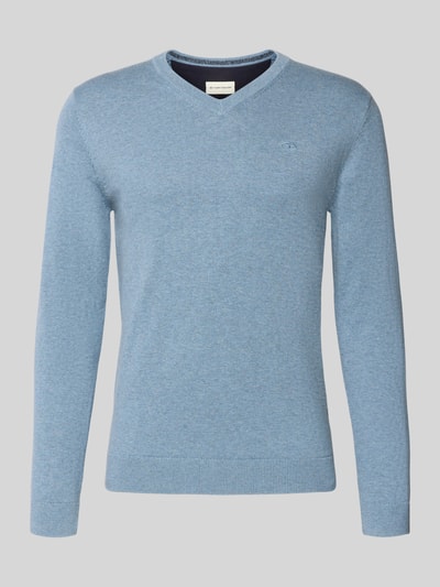 Tom Tailor Regular Fit Strickpullover aus reiner Baumwolle Jeansblau 2