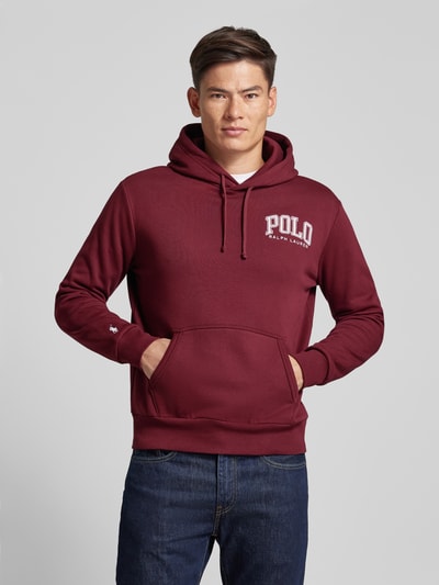 Polo Ralph Lauren Hoodie met kangoeroezak Bordeaux - 4