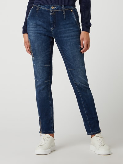 MAC Relaxed slim fit jeans met lyocell, model 'Rich' Blauw - 4