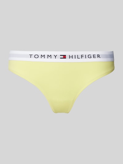 TOMMY HILFIGER String mit elastischem Bund und Label-Detail Gelb 1